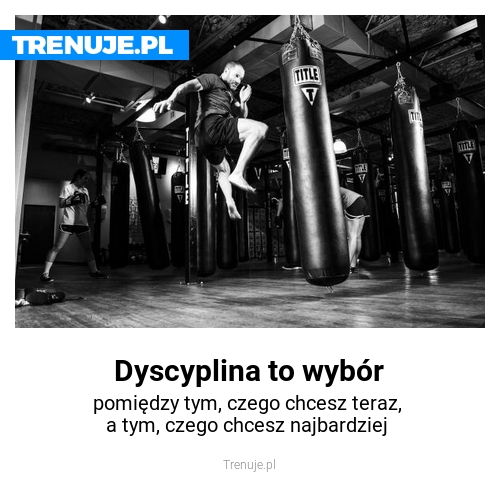 Dyscyplina to wybór
